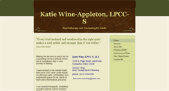 Desktop Screenshot of katiewinecounseling.com